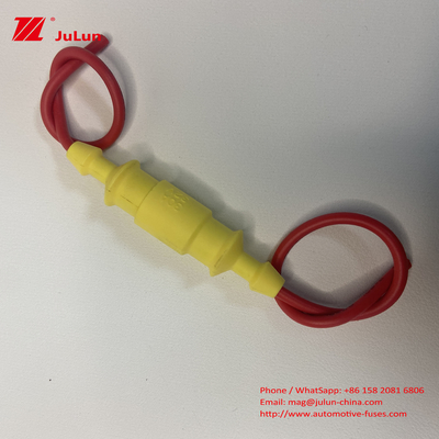 حامل صندوق فيوز سلك أصفر مقاوم للماء 30A 250V 5 * 20mm 6 * 30mm زجاج سيراميك أنبوب