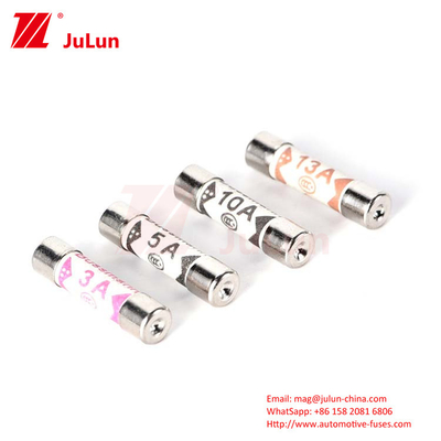 BUSSMANN BS1362 المملكة المتحدة أجهزة التأمين السريرية للسيارات 6 * 25mm 3A 5A 7A 10A 13A 20A