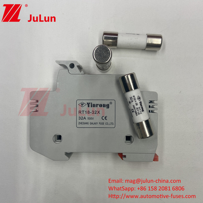 سعر منخفض 10X38mm PV Solar Ceramic DC Fuse Links 1000vdc 20A القزم PV Fuse Fast Blow فيوز السيراميكي لحماية الدائرة