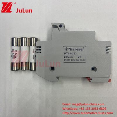 المصنع المهني BYPV-18 1pole 16a 1000v Dc Din Rail Fuse Holder مع 1500v Dc فيوز للطاقة الشمسية