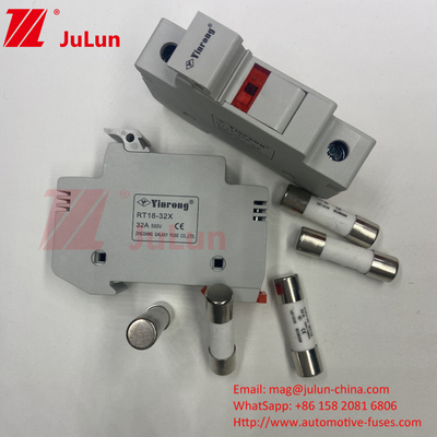 عنصر الفضة الضوئية الطاقة الشمسية فيوج ل IEC60269.6 القياسية دين دليل حامل فيوج