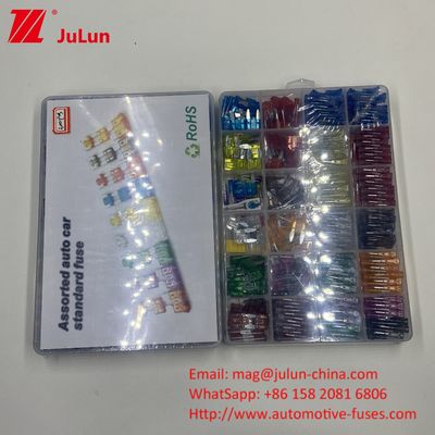 السيارات سيارات الدفع الرباعي 0287 0299 60A 32 فولت السيارات الإلكترونية شفرة سيارة فيوز PA66 النحاس