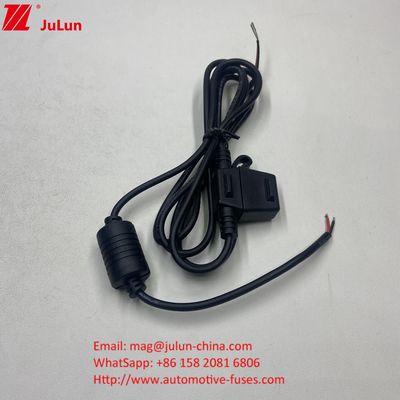 مصدر 50A ماكسية تصنيف التيار الحالي الأحمر 10AWG سلك 280mm الطول الإجمالي حامل مصدر في الخط