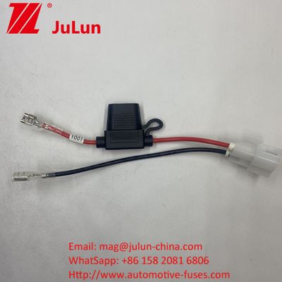 حامل فيوز 8AWG شفرة مستديرة 30A كابل رصاصة سلكي حامل فيوز 8AWG شفرة مستديرة كابل رصاصة سلكي أصلي 50 أمبربل عدادات الطاقة إلى 8 ملم محطات الحلقة الأصلي 50 آمبربل عدادات الطاقة