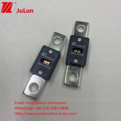 EV320-5X 100A 70VDC فيوز السيراميكية للسيارات الخصائص الكهربائية 1.0 في 4 ساعات 3.0 في 10s ماكس