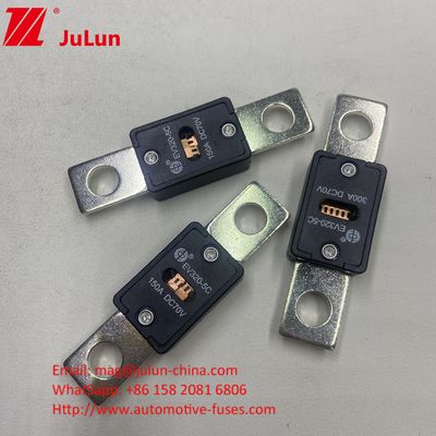 EV320-5C 200A 70VDC سيارة كهربائية فيوز شحن سريع 68 * 19 * 10mm مسافة الثقب 51mm