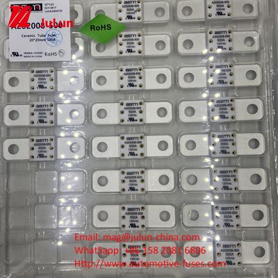 20KA Breaking A202008 ASTM 125V 150A سعة فيوز السيارات السيراميكية تعبئة المسمار لضمان سلامة وموثوقية فيوز السيارات