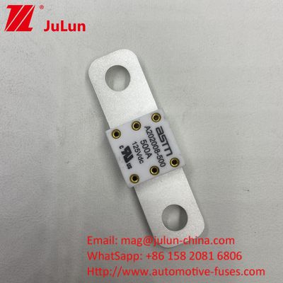 ASTM 400A 125VDC السيراميكية المعدنية بطارية سيارة فيوز لصناعة السيارات 68 * 17.7 * 12mm