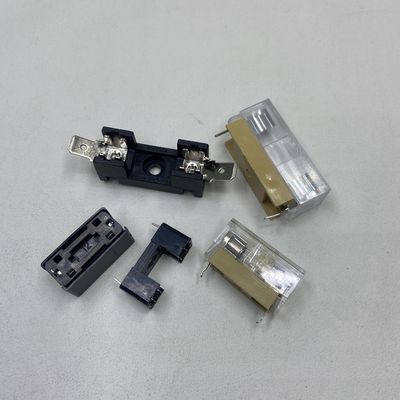 5x20mm أو 6x30mm لوحة PCB تركيب حامل فيوز الزجاج لنظم الطاقة في السيارات الأسود الأزرق الذهب الشفاف