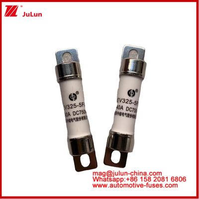 فيوز أنبوبي EV325-5FL 40A 750VDC للسيارات الكهربائية مع تركيب 15 * 51mm Light Bolt ومستمر الوقت 2 ± 0.5ms