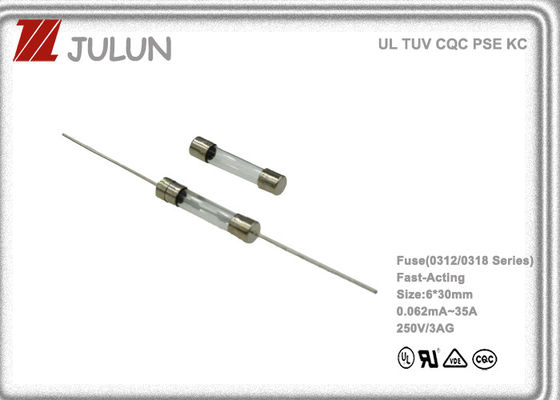 50mA 0.05A 250V 5 * 20mm سريع المفعول الصمامات مع أنبوب السيراميك